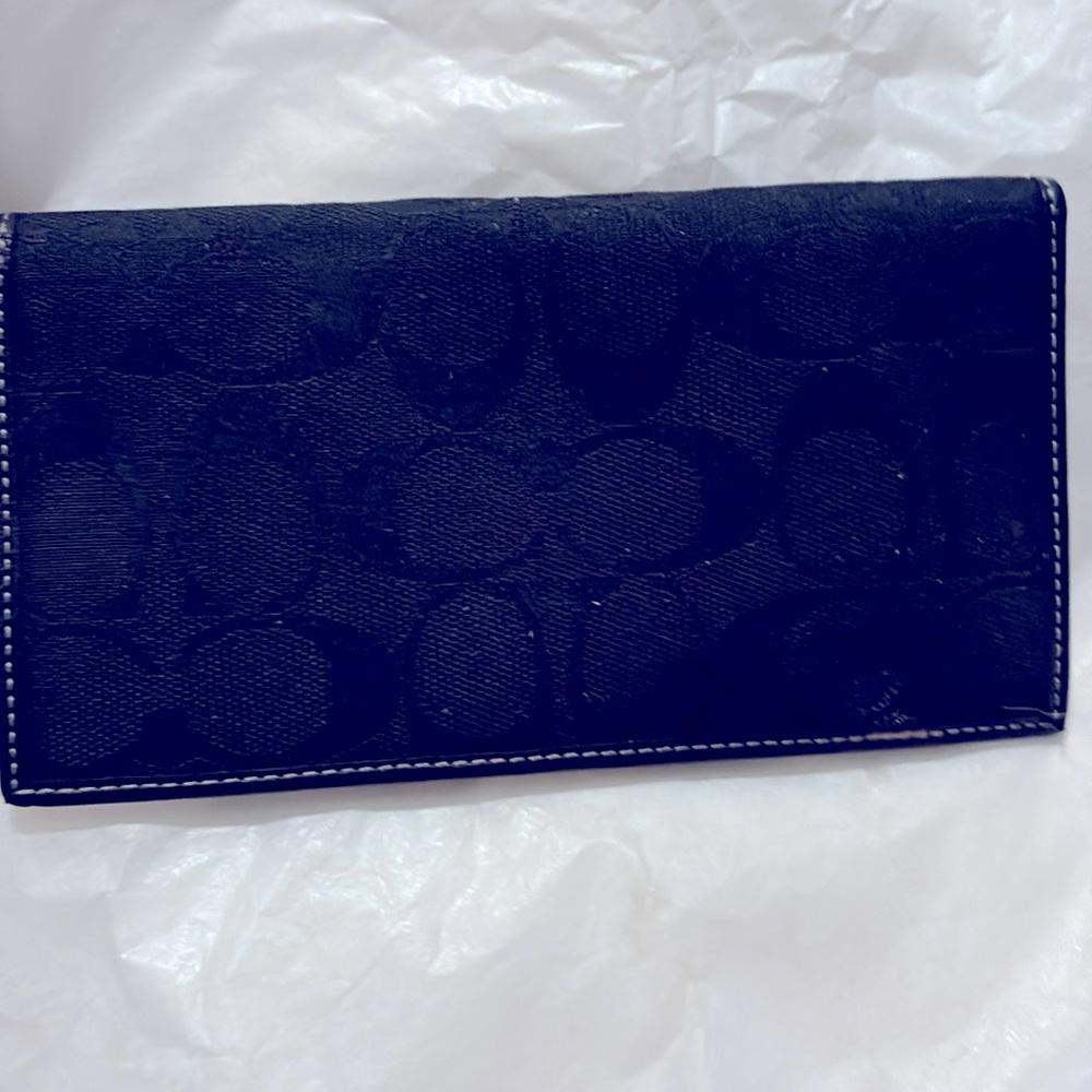 Coach checkbook wallet